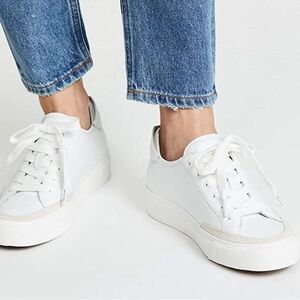 Rag & Bone White Rb Army Low Sneakers Leather Classic Casual Lace Up EU 38 $250
